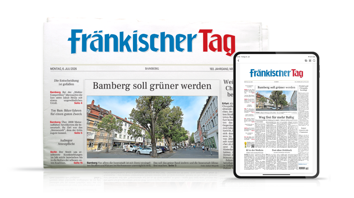 Der Fränkischer Tag auf Tablet und als gedruckte Zeitung.